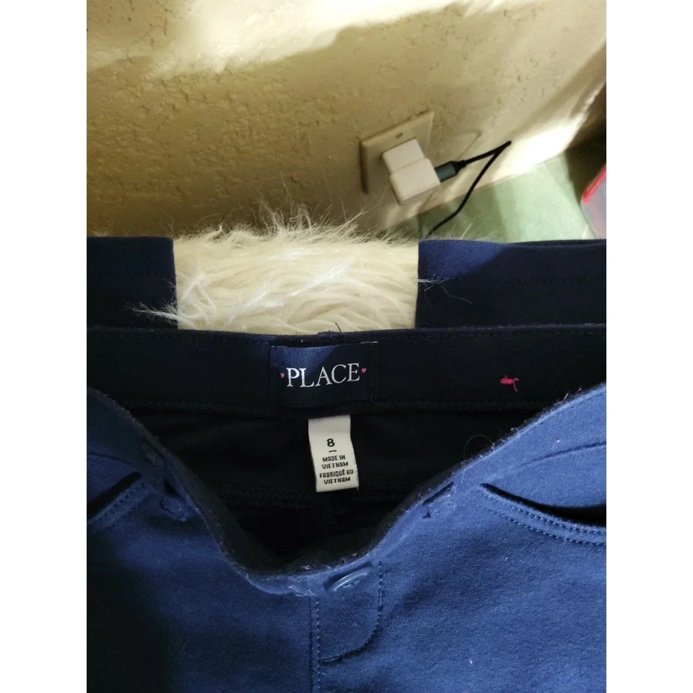 The Childrens Place Girls Navy Blue Jeggings Stretch Pants Size 8